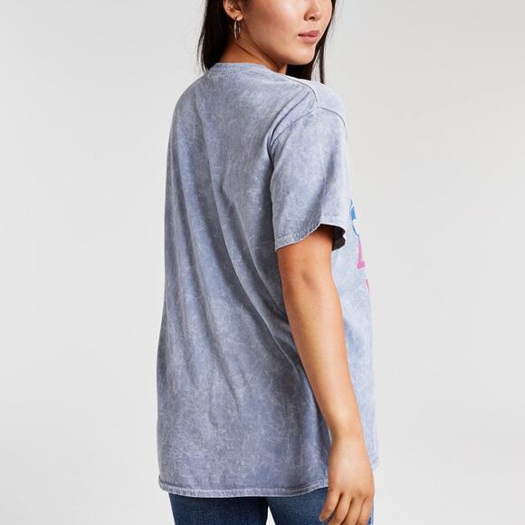 NEW Junk Food Pink Floyd Graphic Band T-Shirt Gray Oversized Cotton Women's XS - Picture 2 of 4